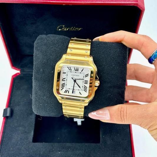 SANTOS DE CARTIER EN ORO LAMINADO