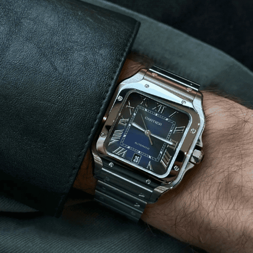 SANTOS DE CARTIER ZAFIRO  EN PLATA LEY 925