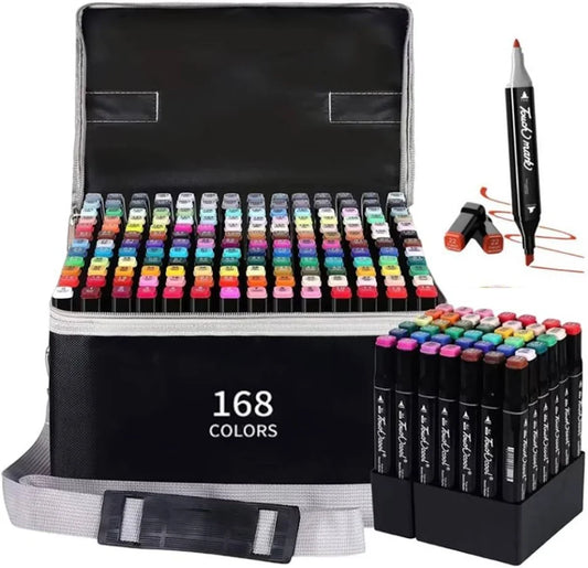 Marcadores doble punta